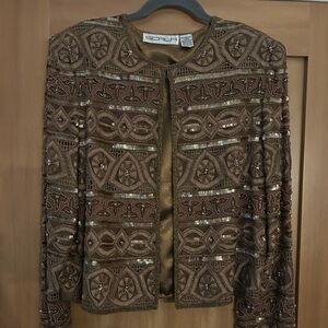 Scala Silk Embellished Women's Jacket